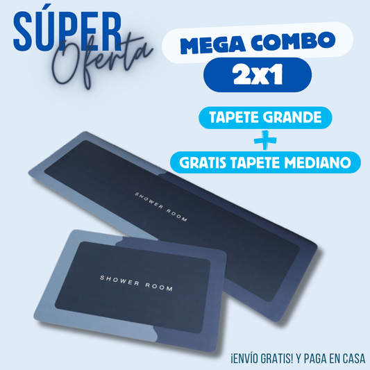 MEGA COMBO 2x1 TAPETE GRANDE + GRATIS TAPETE MEDIANO